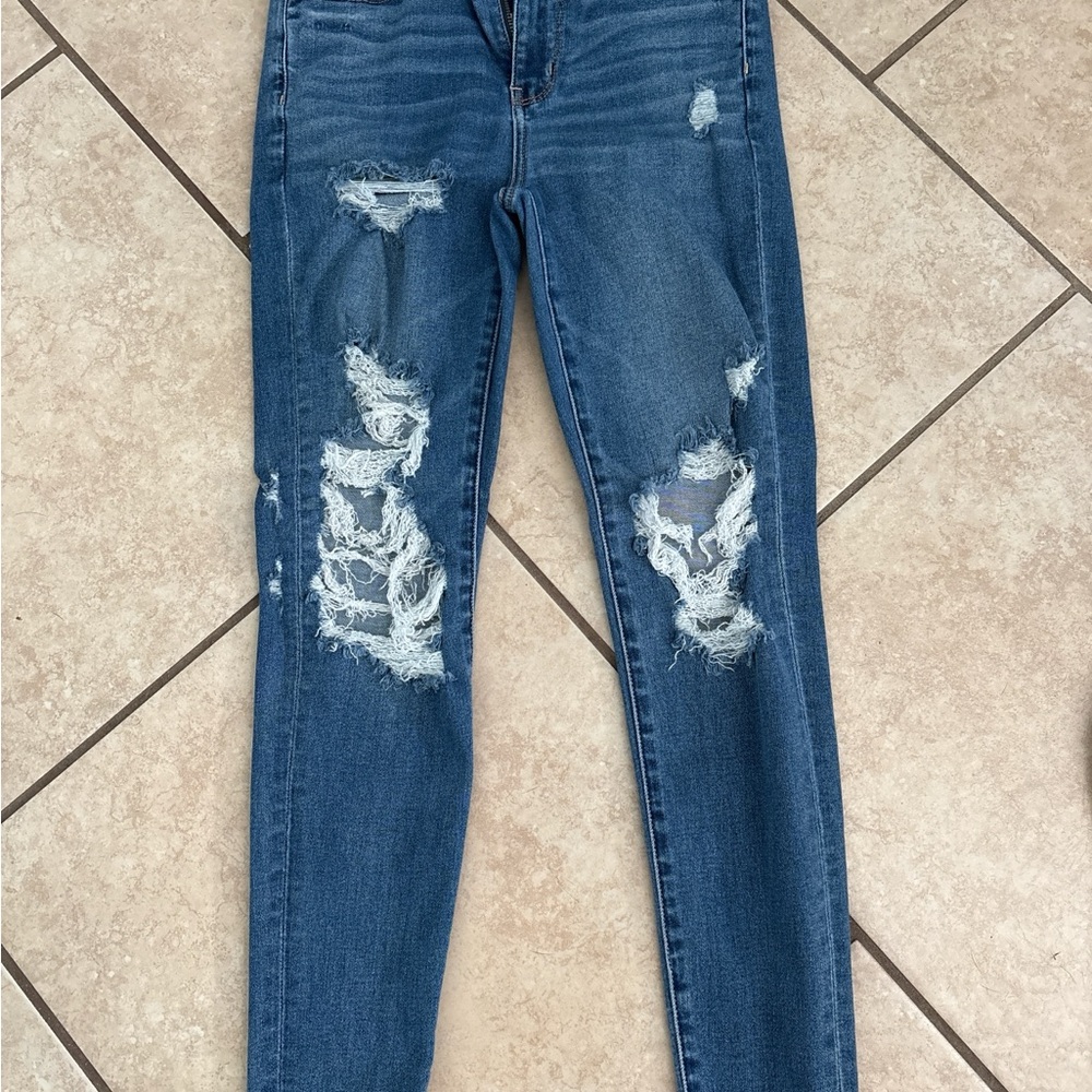 A&E Distressed Skinny Jeans